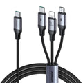 Joyroom 3-in-1 cable USB-C to Lightning, Micro-USB, 100W, 1.2m - Black — Joyroom