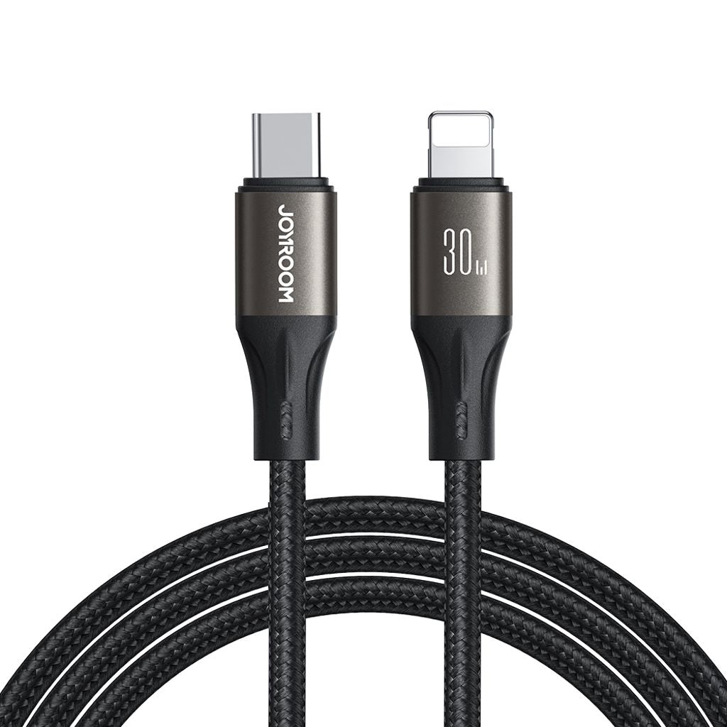 Joyroom USB-C to Lightning Cable Fast Charging 30W, 1.2m - Black — Joyroom