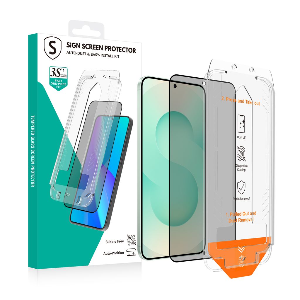 SiGN Privacy Screen Protector Samsung Galaxy S24 & S25 – EZ Apply applicator