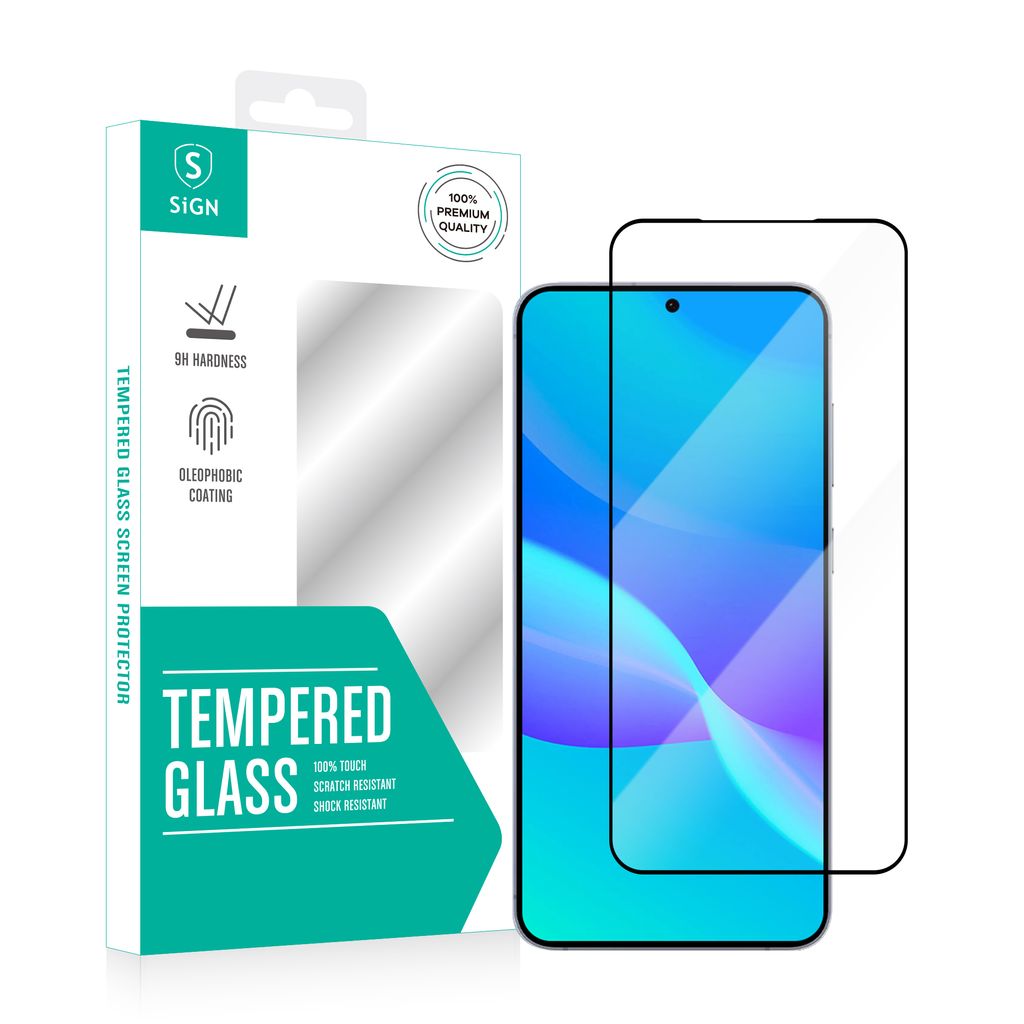 SiGN Samsung Galaxy S25 Plus Screen Protector Tempered Glass Ultrasonic fingerprint unlock — SiGN