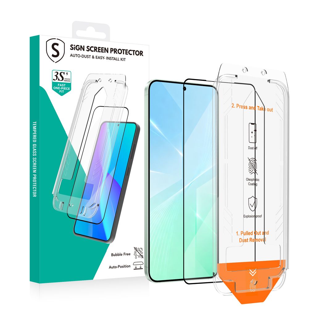 SiGN Screen Protector Samsung Galaxy S26 – EZ Apply with dust free applicator — SiGN