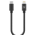 SiGN USB-C to Lightning Cable 20W, 0.25m - Black — SiGN