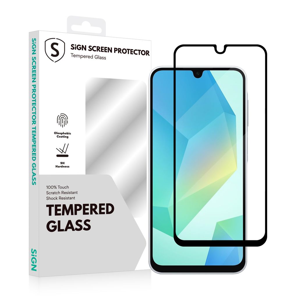 SiGN 2.5D Full Cover Tempered Glass Screen Protector for Samsung Galaxy A16 — SiGN