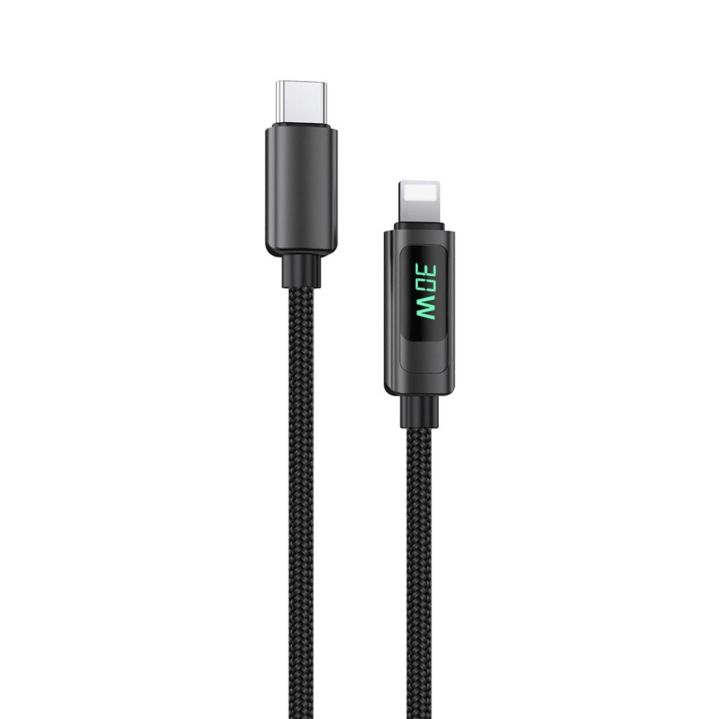 NEXTBATT USB-C to Lightning Cable 30W, 3A, 1m - Black