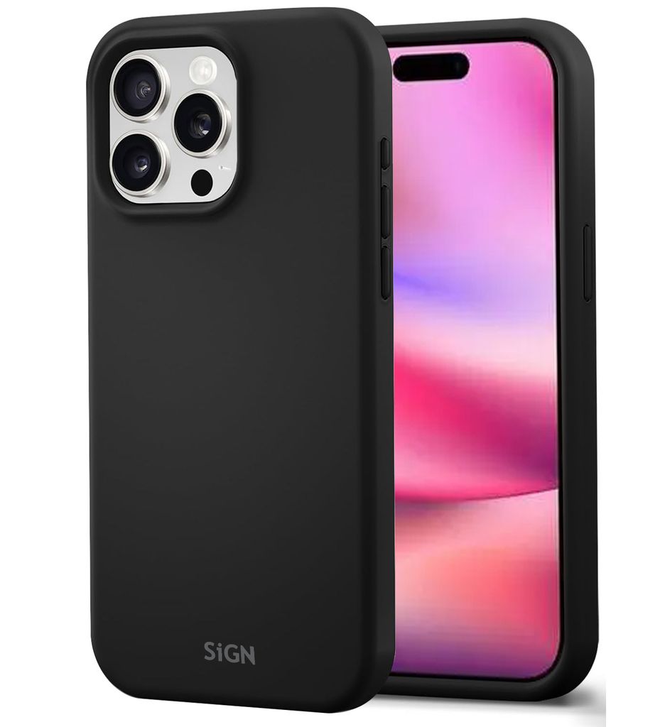 SiGN Liquid Silicone Case for iPhone 16 Pro - Black — SiGN
