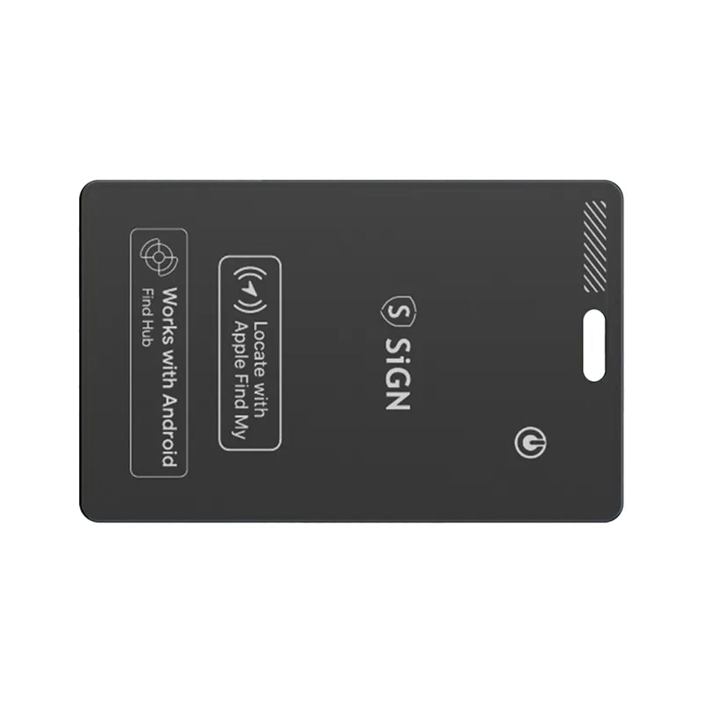 SiGN Ultra Slim Location Finder Bluetooth Tracker for Wallet SmartCard – Black — SiGN