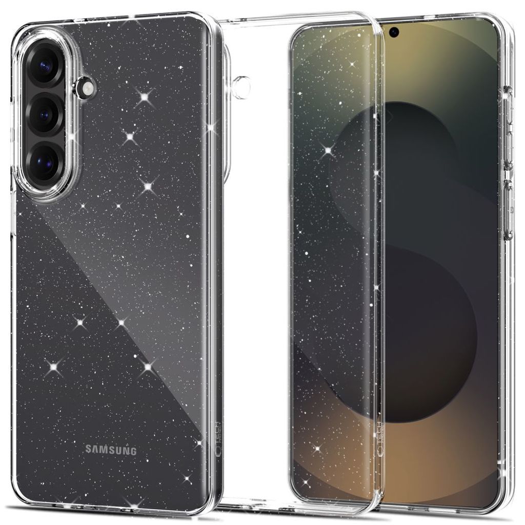 Tech-Protect FlexAir Case for Samsung Galaxy S26 - Transparent/Glitter — Tech-Protect