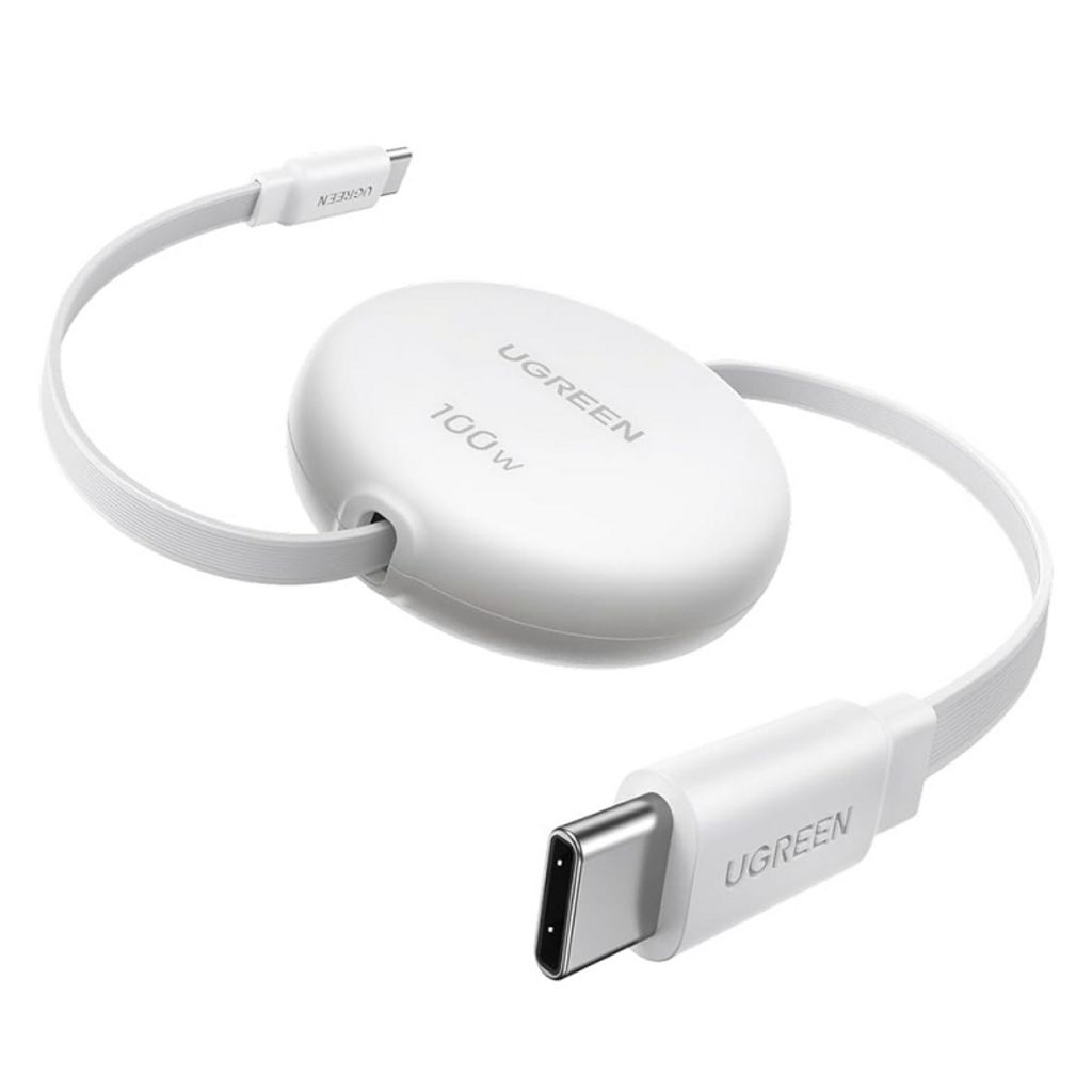UGREEN USB-C do USB-C PD fast charging extendable cable 100W – White — Ugreen