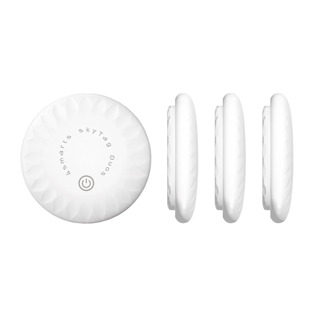 4Smarts SkyTag Duos Bluetooth tracker, set of 4 – White