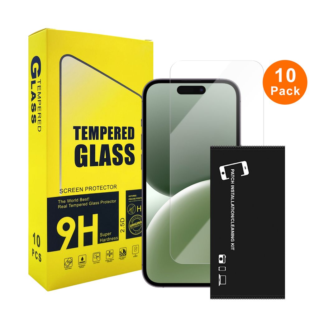 10-pack screen protector in tempered glass  for iPhone 17 Pro, Bulk — SiGN