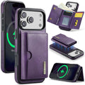 DG.MING iPhone 18 Pro Max/17 Pro Max Case with Magnetic Wallet - Purple