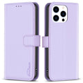 BINFEN COLOR iPhone 14 Pro Wallet Cover Stand Card Holder - Purple — BINFEN