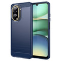 xiaomi redmi a5 4g case protective phone case carbon fiber texture brushed - blue — Xiaomi