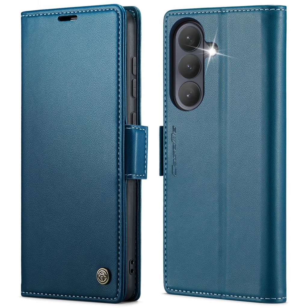 CASEME Samsung Galaxy S26 Plus RFID Blocking Wallet Cover - Blue