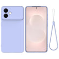 Samsung Galaxy S26 Edge Liquid Silicone Case Hand Strap - Purple