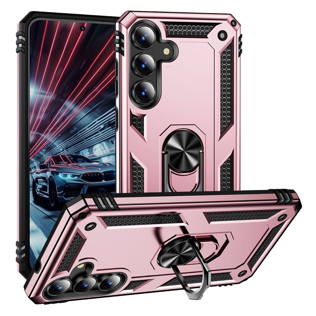 Samsung Galaxy S25 FE Case with Stand - Rose gold
