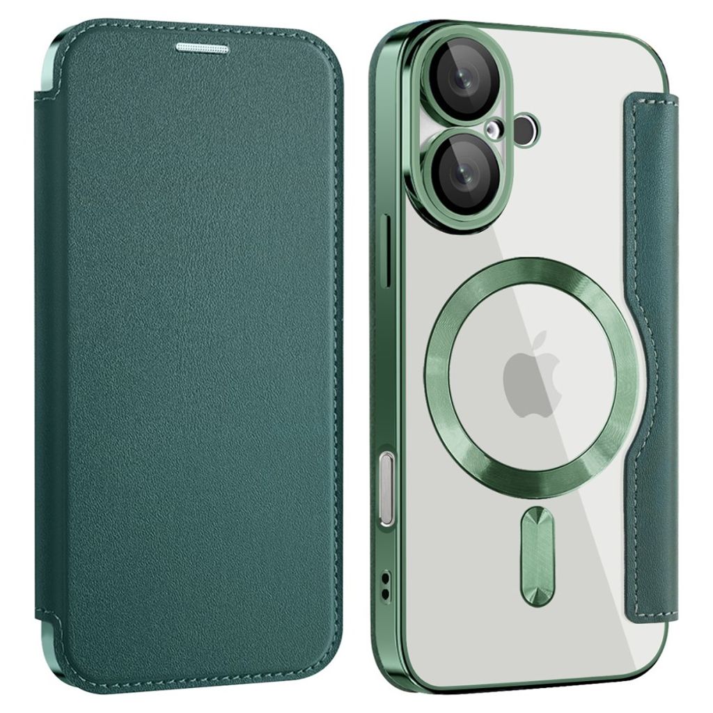 iPhone 16 Cover with card slots - Dark Green