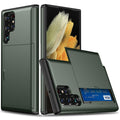 Samsung Galaxy S25 Ultra Case with Card Holder - Green