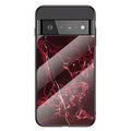 Google Pixel 6 Pro case with marble pattern - Red