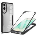 Samsung Galaxy S25 Edge Case with built-in screen protector - Black