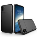 IPhone X/XS case with a card holder - Black
