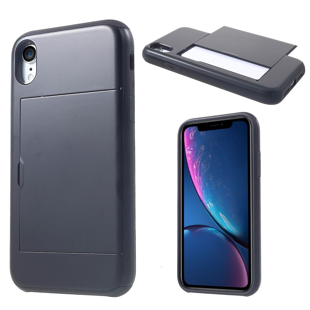 IPhone XR case with a card holder - Black — Övrigt