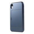 IPhone XR case with a card holder - Dark blue — Övrigt