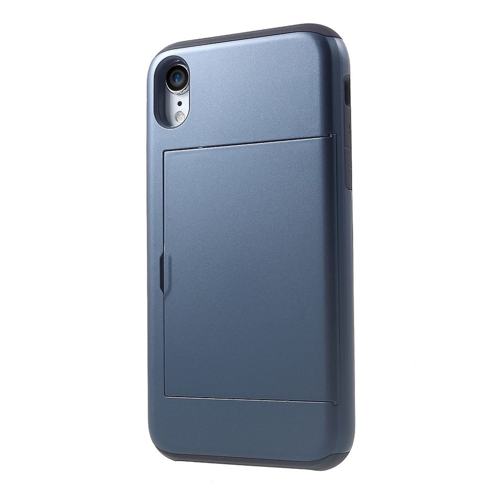 IPhone XR case with a card holder - Dark blue — Övrigt