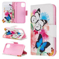 Printing Style Wallet Cover for iPhone 11/XR - Vivid Butterflies — Printing