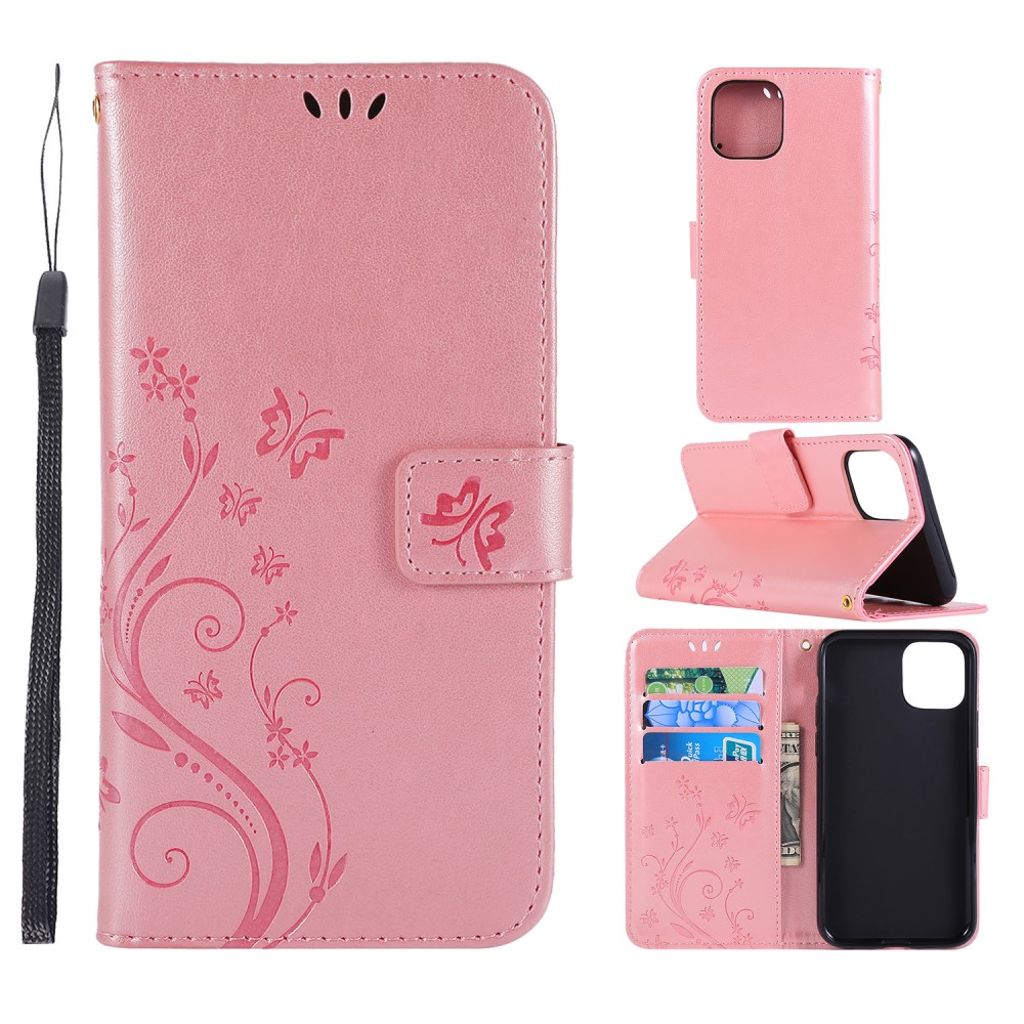 IPhone 11 Pro Max cover with a butterfly print - Rose gold-colored — Övrigt