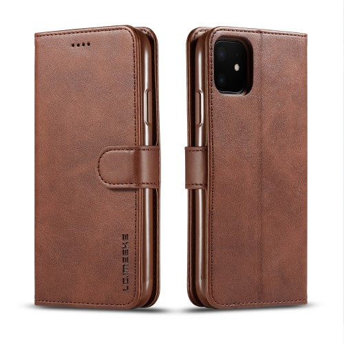LC.imeeke Wallet Cover for iPhone 11 & XR - Brown — LC.imeeke