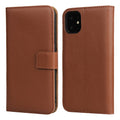 Wallet Cover Genuine Leather for iPhone 11 & XR - Brown — Wallet