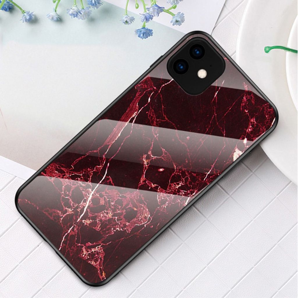 IPhone 11 case in marble - Red