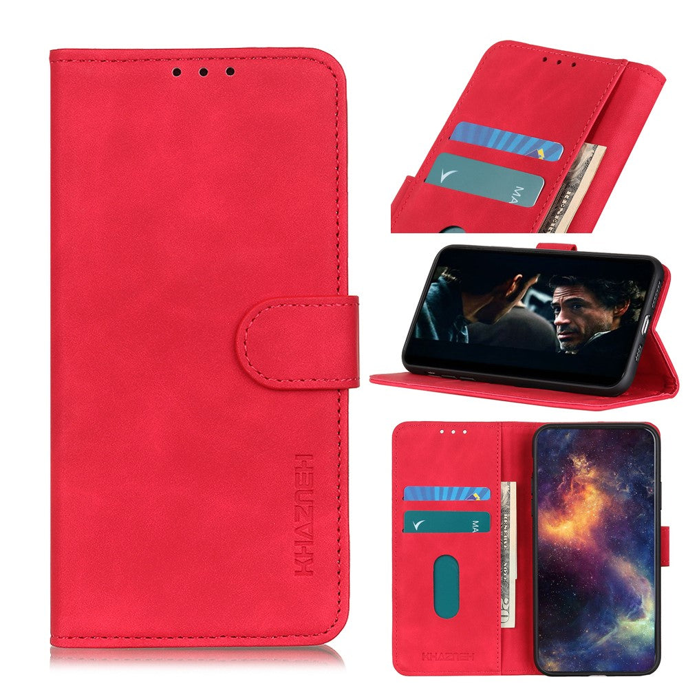 KHAZNEH Retro Wallet Cover for iPhone 12 /12 Pro - Red