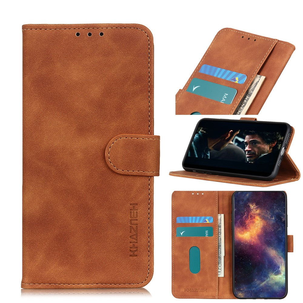 KHAZNEH Retro Wallet Cover for iPhone 12 /12 Pro - Brown — KHAZNEH