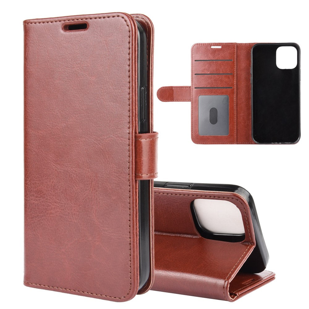 Premium Wallet Cover for iPhone 12/12 Pro - Brown — Övrigt