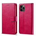 LC.IMEEKE iPhone 12 Pro Wallet Cover - Red