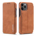 LC.IMEEKE Retro Cover for iPhone 12 Mini - Brown — LC.IMEEKE