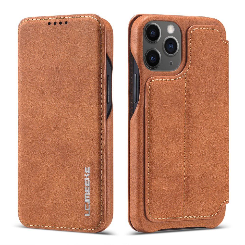 LC.IMEEKE Retro Cover for iPhone 12 Mini - Brown — LC.IMEEKE