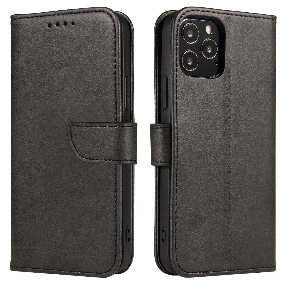 IPhone 12- 12 Pro wallet cover - Black