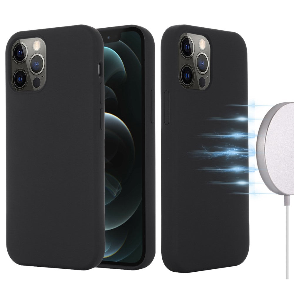 IPhone 12- 12 Pro silicone case - Black — Övrigt
