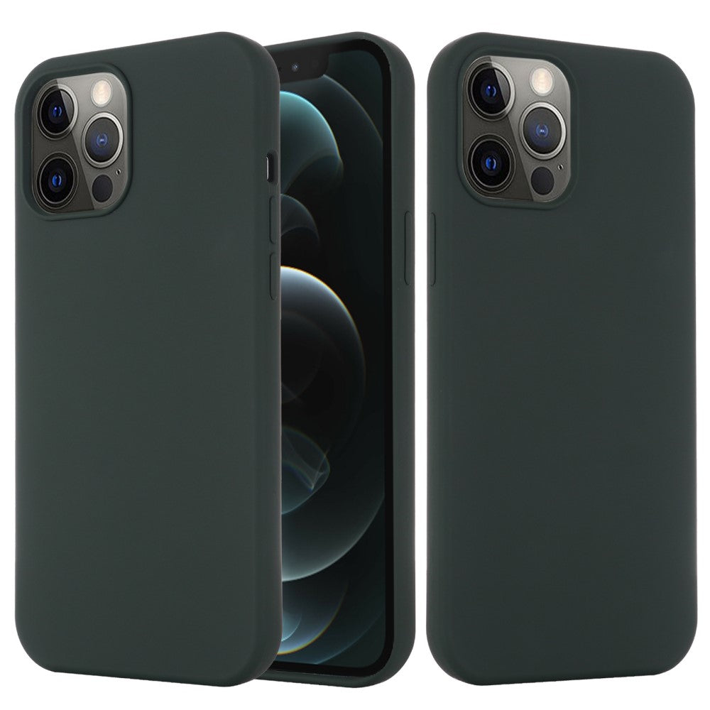 IPhone 12- 12 Pro silicone case - Dark green