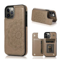 IPhone 12- 12 Pro wallet case - Gray