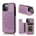 IPhone 12- 12 Pro wallet case - Purple