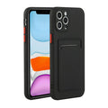IPhone 12 Pro Max case with a card holder - Black