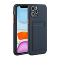IPhone 12 Pro Max case with a card holder - Dark blue — Övrigt