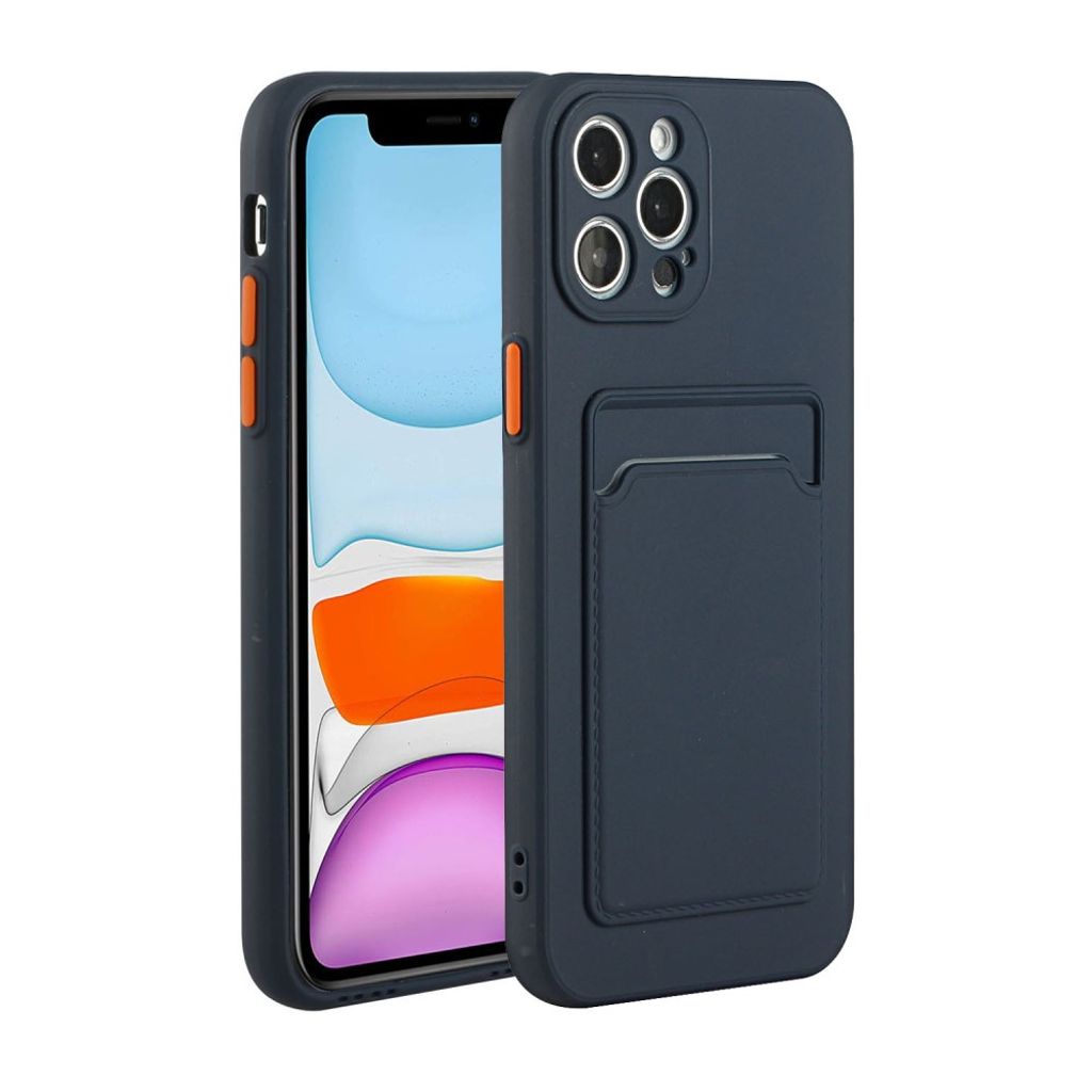 IPhone 12 Pro Max case with a card holder - Dark blue — Övrigt