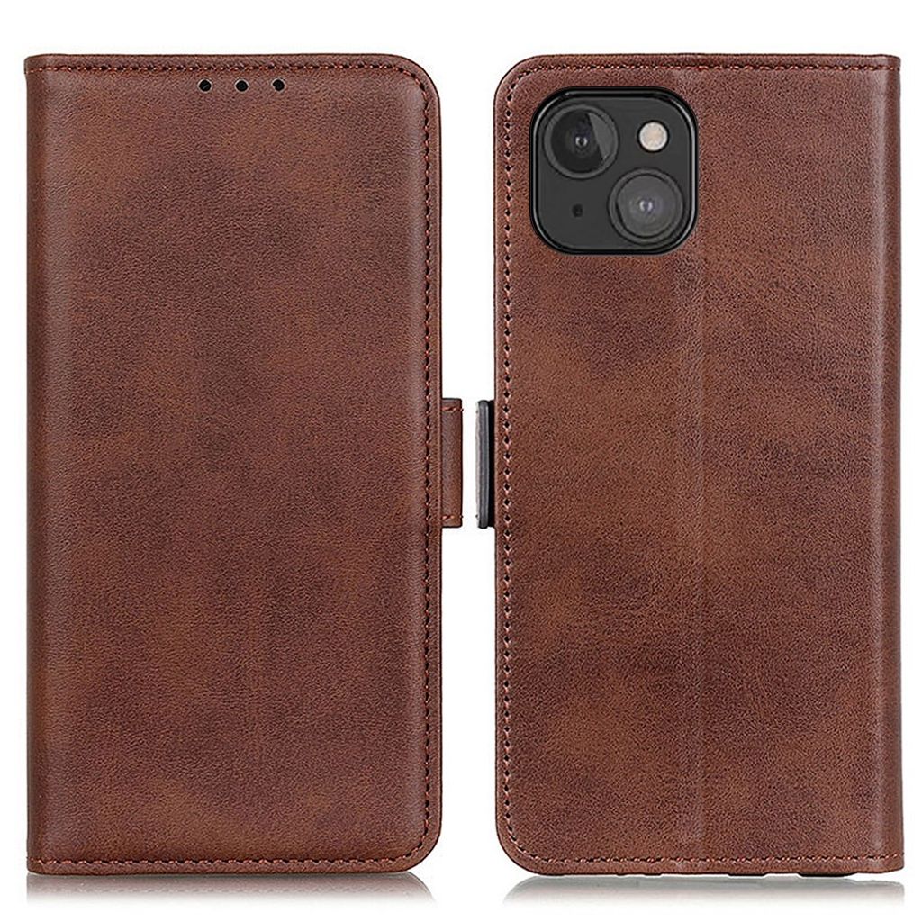 Textured iPhone 13 Mini cover - Dark brown — Textured