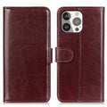 IPhone 13 Pro cover with a magnetic closing - Brown