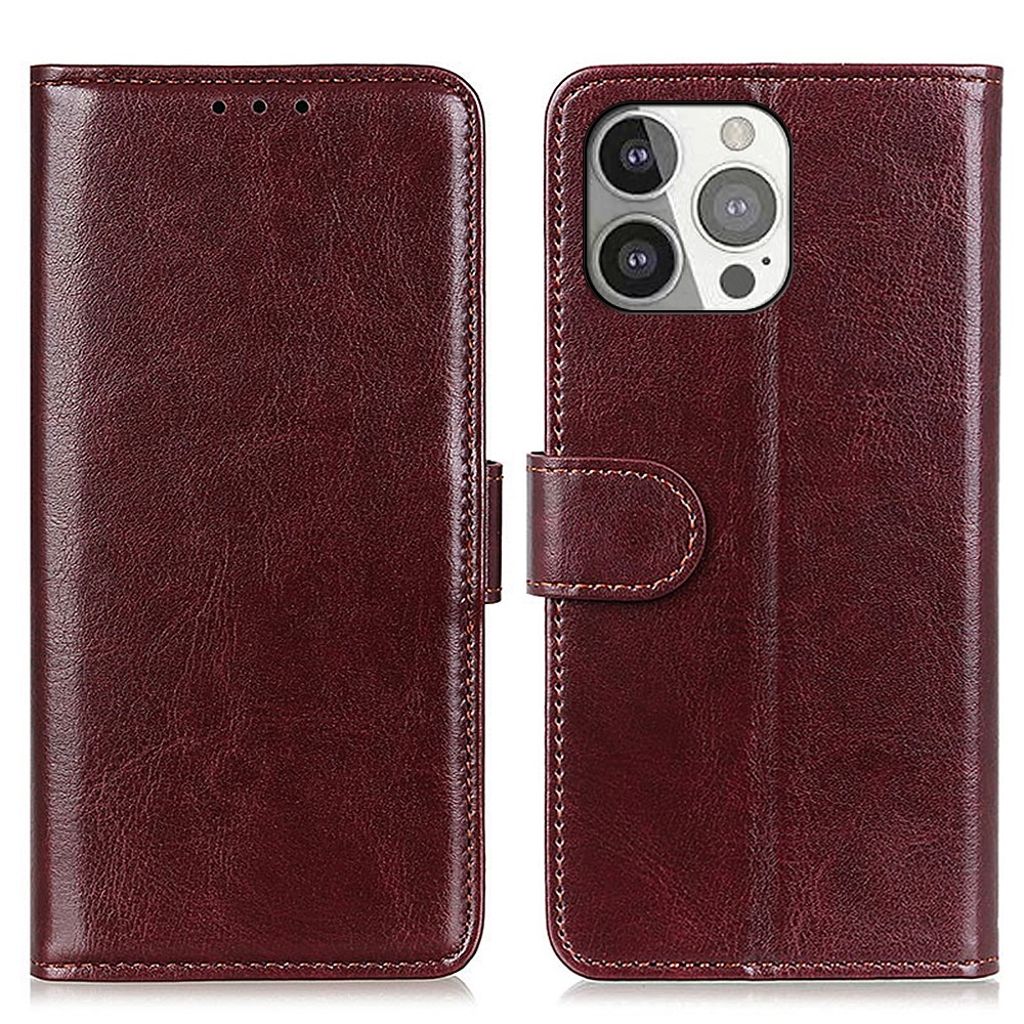 IPhone 13 Pro cover with a magnetic closing - Brown
